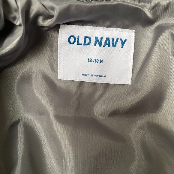 12-18m - OLD NAVY - Grey peacoat for toddler girls - Picture 3 of 4